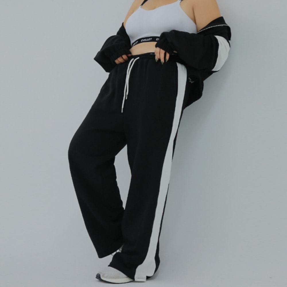 (JSTYLEのイーブレット) イーブレットブルーベロカラーズリワイドパンツ JSTYLE