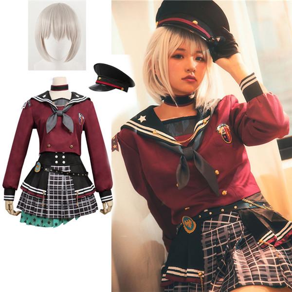 【今だけ！爆売れ商品！】BanG Dream! ロストワンの号哭 青葉モカ(あおばもか) コスプレ衣装 靴 ウィッグ