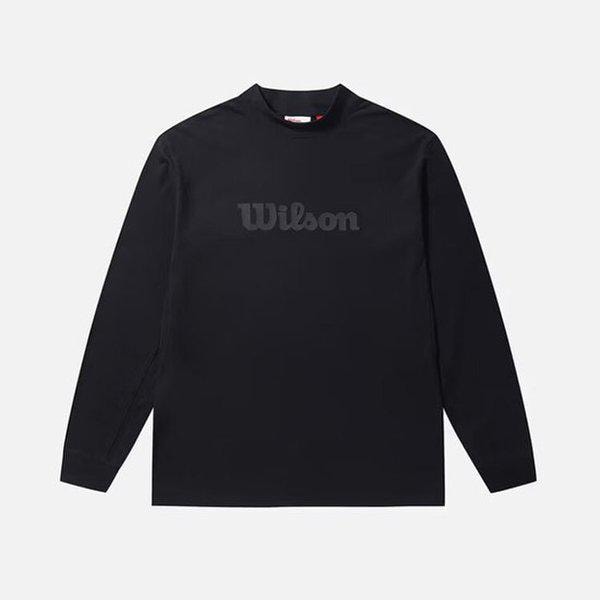 モックネック長袖Tシャツ W243001GTL91BLK