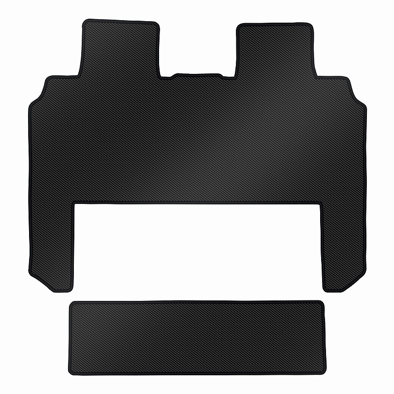 [防水マット]トヨタ 新型 ノア ヴォクシー 90系 セカンド・サード用 ラグマット フロアマット [カーボン柄]