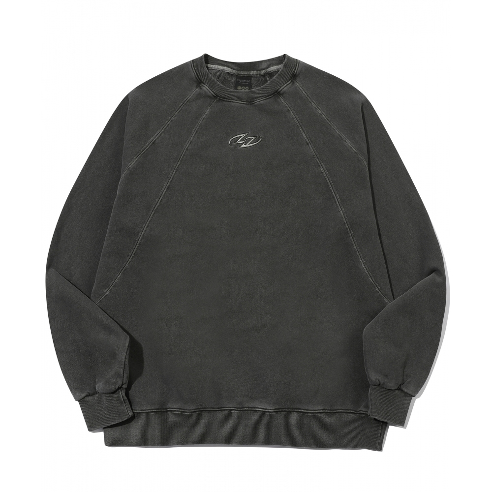 CPGN STUDIO リフレックスサイドインシジョンピグメントスウェットシャツスモークブラック