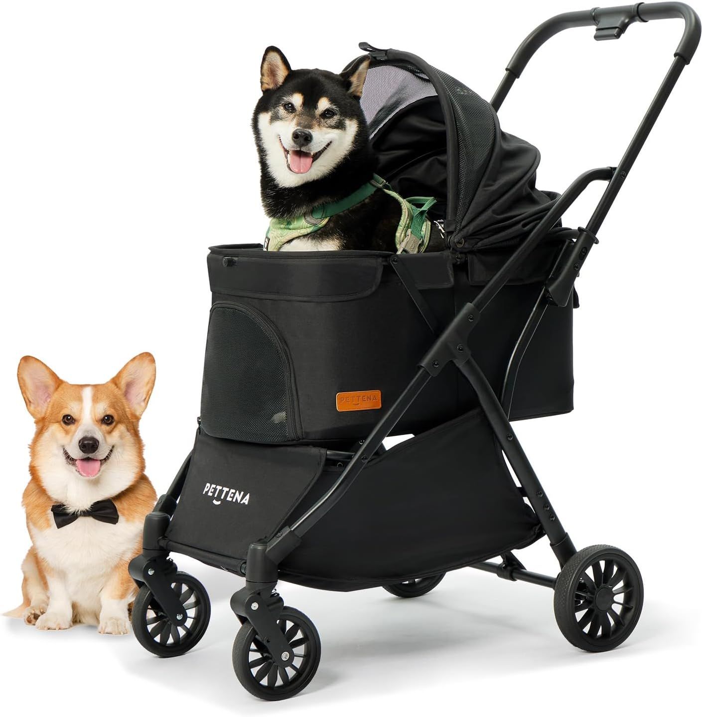 ペットカート 小型犬 中型犬 犬カート ワンタッチ自動折り畳み 20KG耐荷重 軽量でコンパクト 自立可能 外出便利 安定性最高 犬用バギー 猫 広い空間 三つ通気窓 快適性アップ