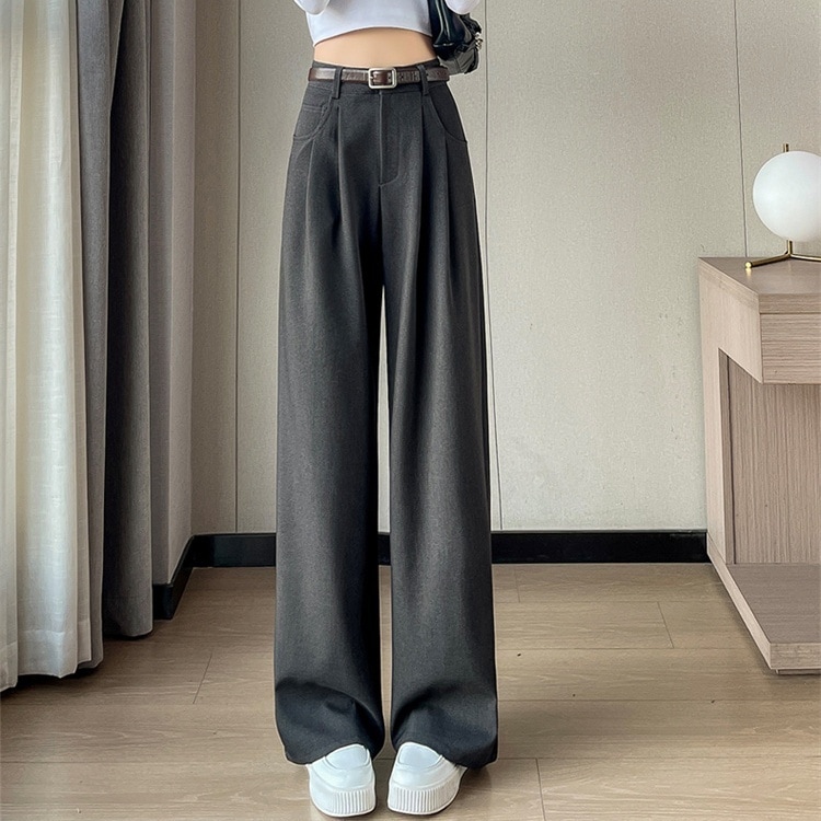 レディース パンツ ボトムス ロングパンツ ワイドパンツ ロング ワイド ファスナー ポケット かわいい 大人可愛い シンプル カジュアル おしゃれ かっこいい 学生風 ベーシック アクティブ