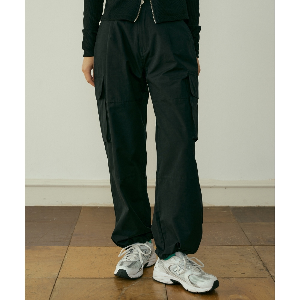 REORG FEL カーゴ ストリング パンツ ブラック