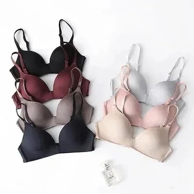 最安値挑戦ブラジャー # 軽くて薄い # 女性のシームレスな下着 リムなし # 大きな胸が小さく見える 学生 三角カップ