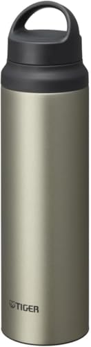 タイガー 水筒 800ml ハンドル付き 軽量 ステンレスボトル アウトドア オフィス チタニウムオーア(ステンレス) MCZ-S080XZ