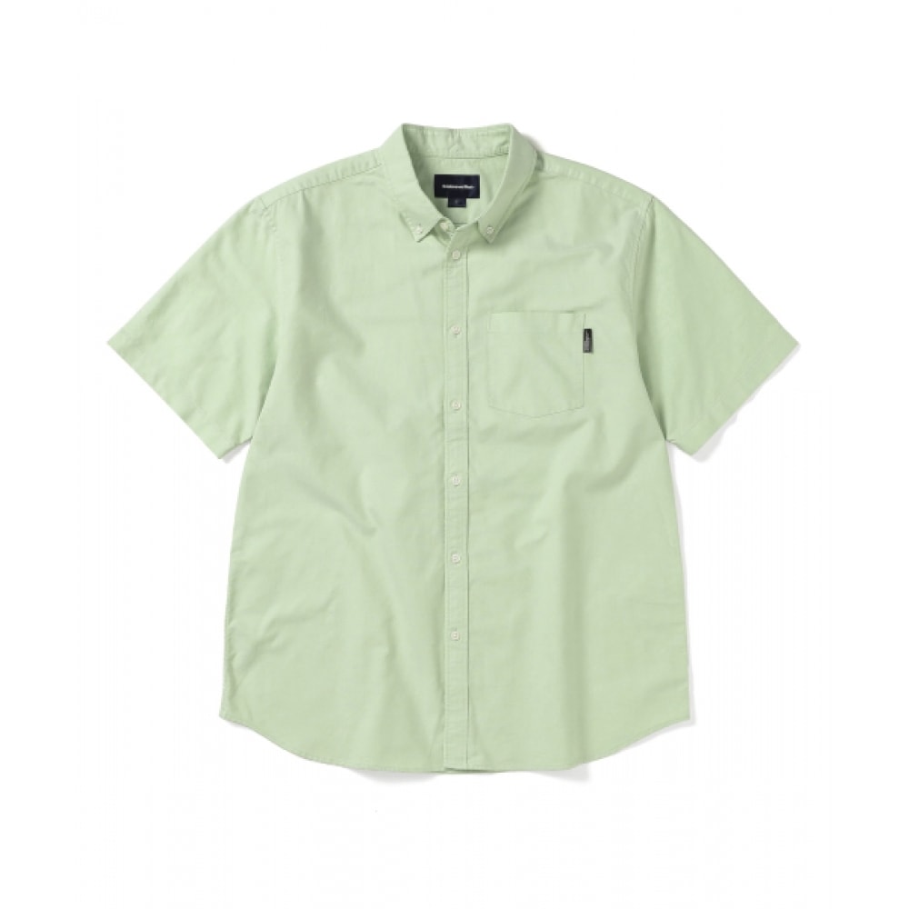 ディス・イズ・ネヴァー・ザットのオックスフォード S/S シャツグリーン