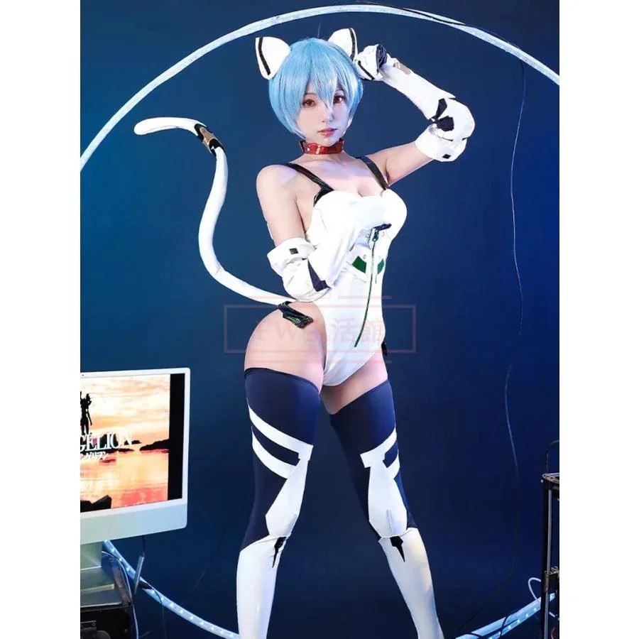 【新品開催 即納】新世紀エヴァンゲリオン 綾波レイ コスプレ衣装 ウィッグ コスチューム 演出服 アニメ ゲーム ハロウィン cosplay 変装