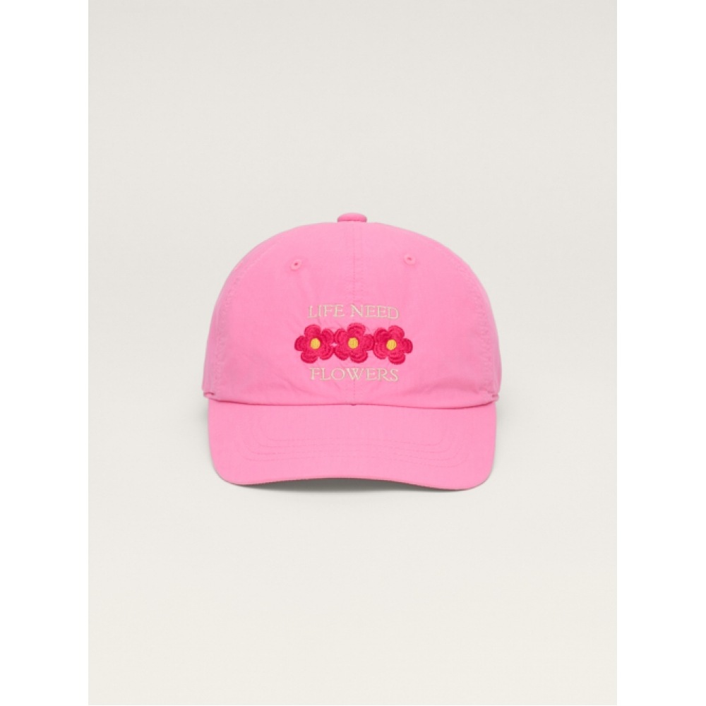 SIENNE フラワーボールキャップ (ピンク)