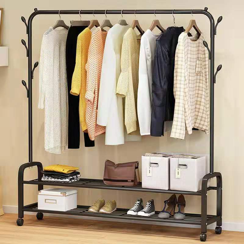 新流行 ハンガー 着地フード 室内シンプルな着地ハンガー 家庭用寝室ハンガー ハンガーラック ハンガーラック ワードローブ ハンガーラック 収納 大容量 パイプハンガー 収納ラック新流行