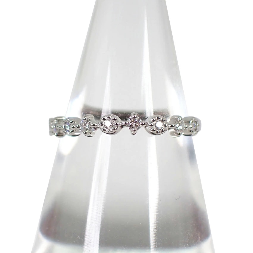 【中古】Pt900 ダイヤモンド/0.12ct リング 10.5号[g361-87］