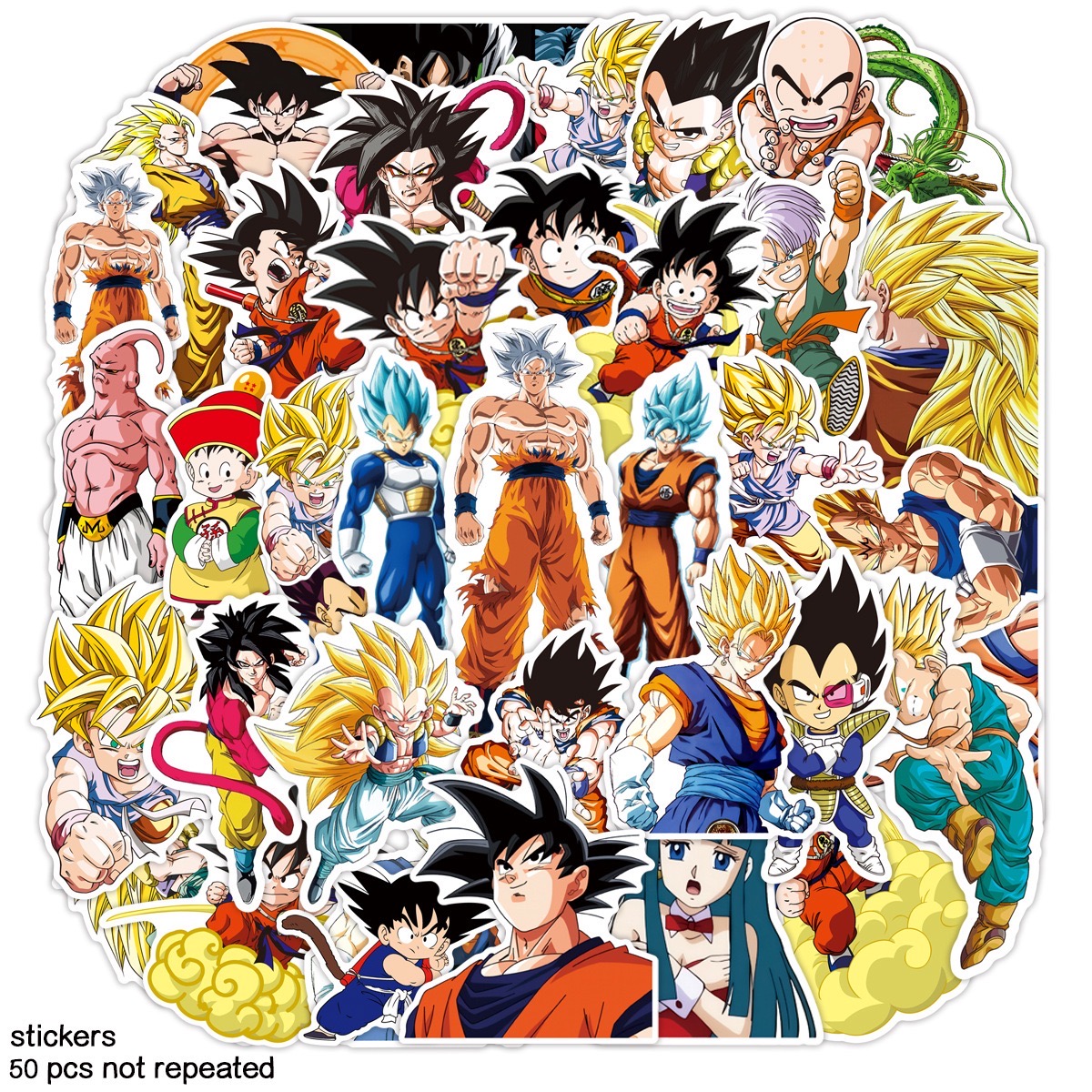 Qoo10] 50枚セット ドラゴンボール ステッカ