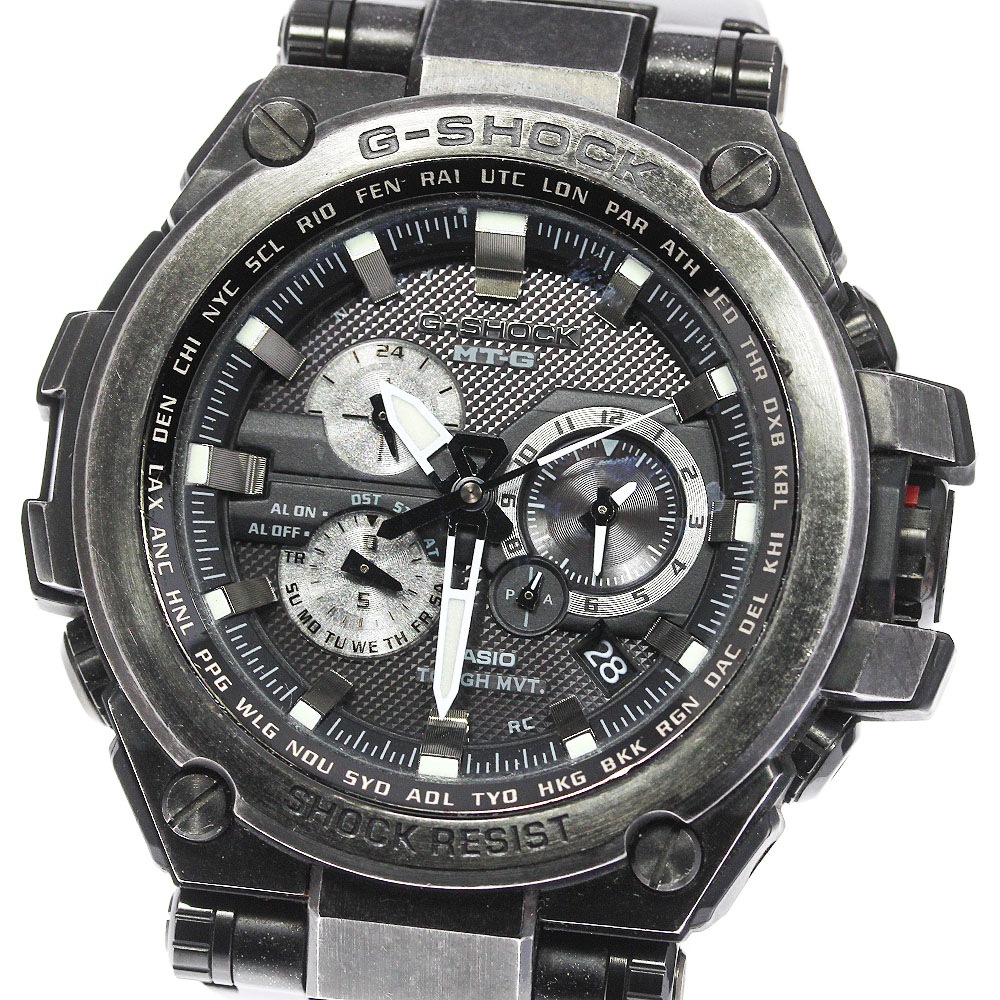 箱保証書付き【CASIO】カシオ G-SHOCK デイト MTG-S1000V-1AJF ソーラー電波 メンズ_713786【中古】
