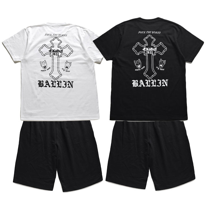 ACE FLAG 上下セット 半袖 ブランド Tシャツ ハーフパンツ メンズ 春夏用 白 黒 大きいサイズ エースフラッグ セットアップ THUG LIFE サグライフ