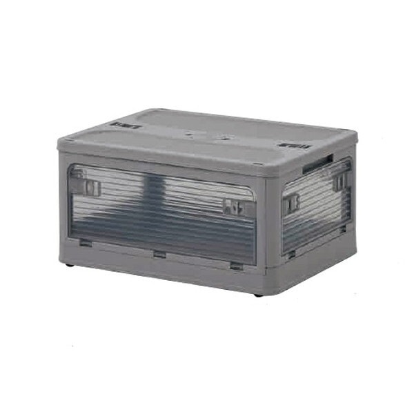 フルオープンコンテナボックス Mサイズ グレージュ 3個入り メーカー直送