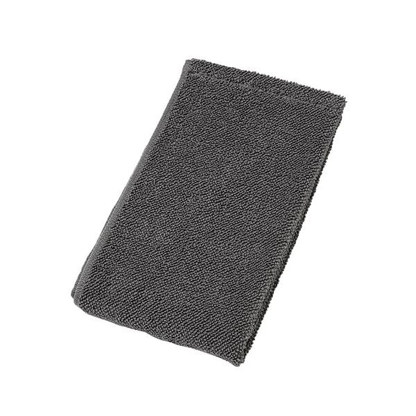 [まとめ]楠橋紋織 くすばしタオル ドラム式洗濯機対応 抗菌/防臭 ポワン小粒 スマートフェイスタオル グレー 1-68490-31-GY[x5セット]