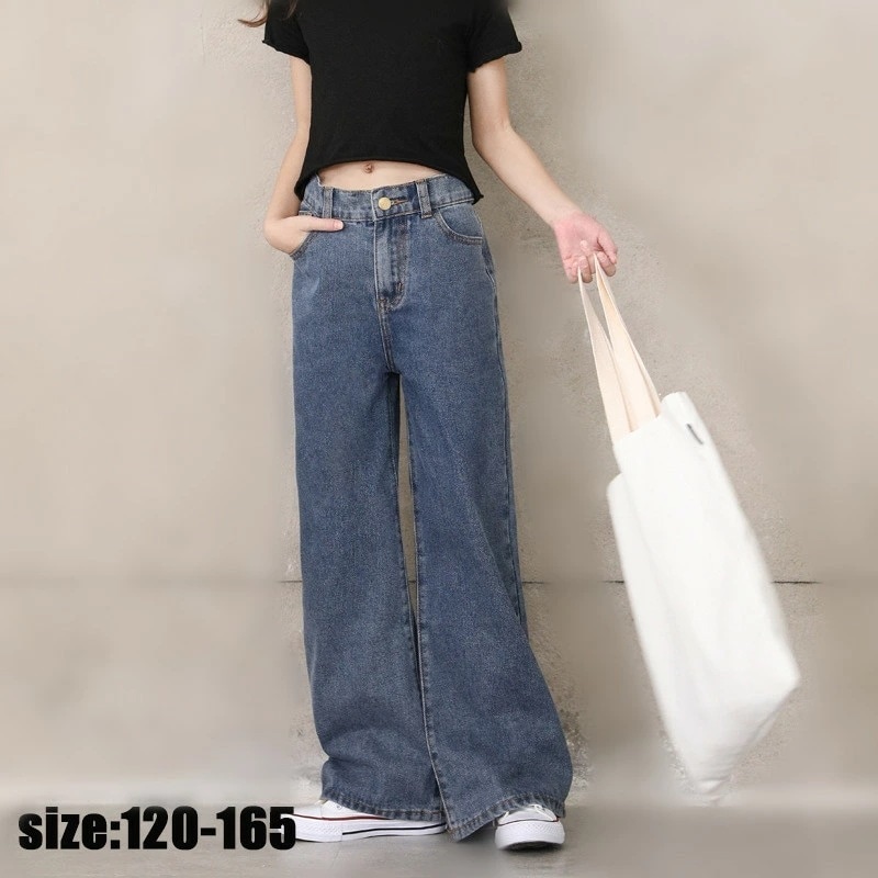 【即納】ガウチョパンツ キッズデニムパンツ マキシ丈 子供服 デニムパンツ 親子 お揃い 長ズボン ワイドパンツ パンツ 春夏 女の子 ジーンズ ジーパン カジュアル ロングパンツ ゆったり ボトム