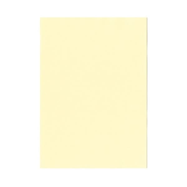 （まとめ）北越コーポレーション 紀州の色上質A4T目 薄口 レモン 1冊（500枚） [x2セット]