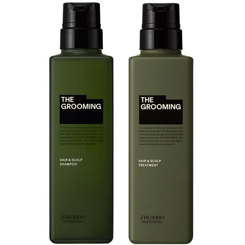 【送料無料】 資生堂 シセイドウ ／ MEN ／ ザ・グルーミング シャンプー 500ml ＆ トリートメント 500g 　セット／ サロン専売品 ／ ヘア＆スカルプケア