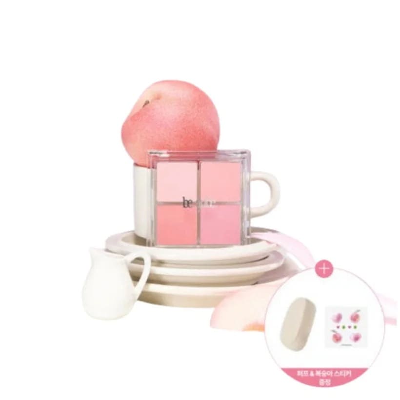 [25SS/New]ミックスマッチ チークパレット（パフ1個贈呈） #White peach 25年6月19日発売