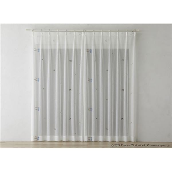 スミノエ PEANUTS レースカーテン ツールズボイル 約幅100x丈198cm ホワイト 1枚入 7,787円