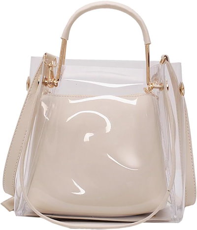 DuGaraDiDu クリアバッグ クリアバッグ 透明バッグ トートバッグ 透明 ハンドバッグ