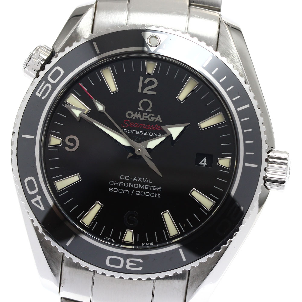 オメガ OMEGA 222.30.42.20.01.001 シーマスター プラネットオーシャン デイト 自動巻き メンズ _893537【中古】