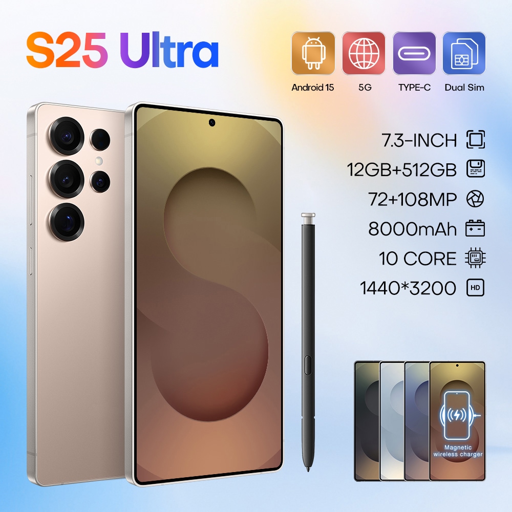 スマホ 本体 S25Ultra Android15 スマートフォン 7.3インチ 12+256GB 10000mAh 108MP デュアルカメラ コスパ最高 新品 2025