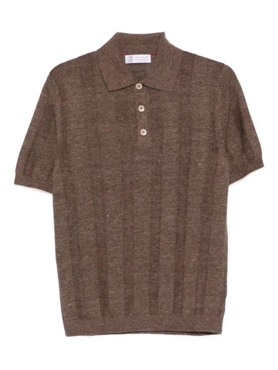 BRUNELLO CUCINELLI Men Polo Shirts M2L707815 CNO22 NOCCIOLA YUTA