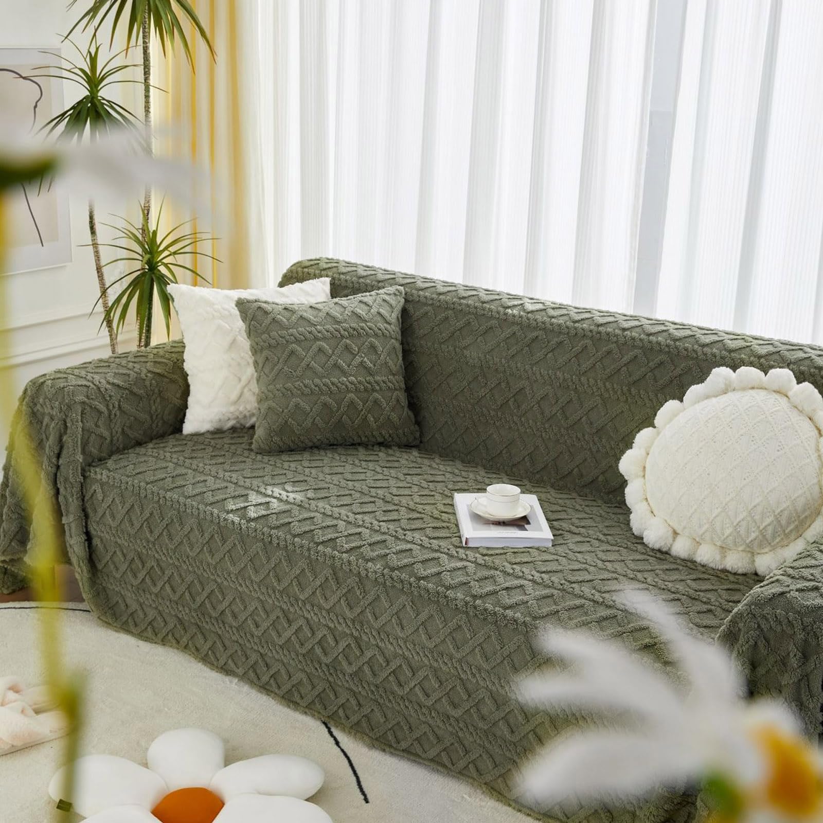 ソファーカバー 超便利 ズレない 大きめ シェニール生地 フリース 4サイズ展開 マルチカバー 滑り止め 北欧風 四季適用 ソファー カバー ソファカバー おしゃれ ソファーシーツ ソファーベッドカバ