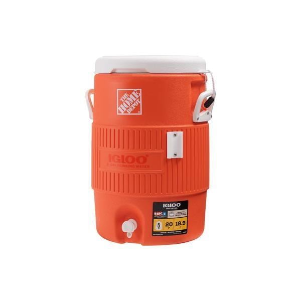 ウォータージャグ キャンプ アウトドア ウォータータンク 水入れ 飲み水 5ガロン イグルー アメリカン インダストリアル 18.9L オレンジ スリム シンプル