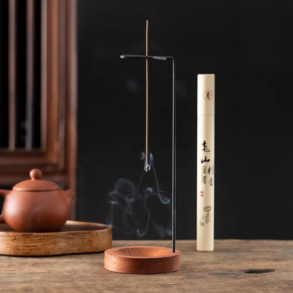 Qoo10] お香立て ぶら下がる 木製 お香立て