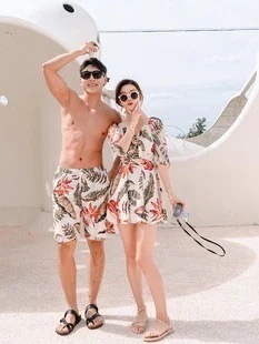 水着 カップルセット メンズパンツ ペア水着 レディース水着 スリーピース