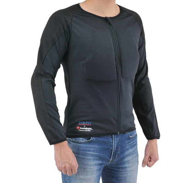 D24008 ヘンリービギンズ HBP-018 ブラック インナープロテクター XLサイズ 耐切創(HPPE)