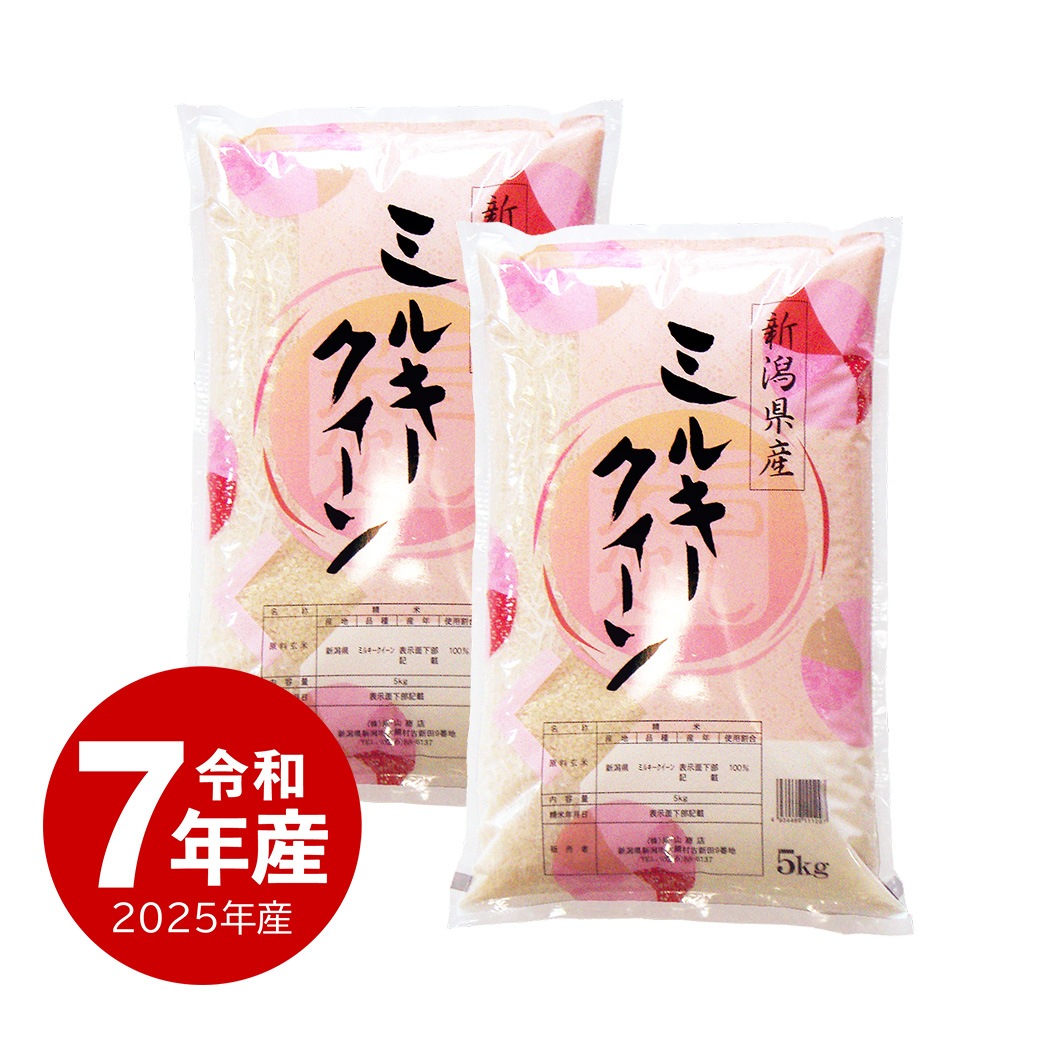 米 10kg 新潟県産ミルキークィーン 令和7年産 お米 白米 10キロ