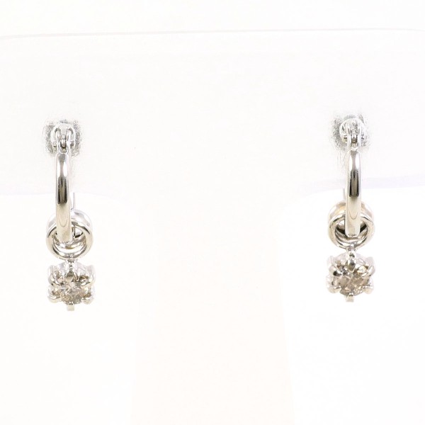 PT900 プラチナ ピアス ダイヤ 0.10 ×2 総重量約1.3g ジュエリー 中古
