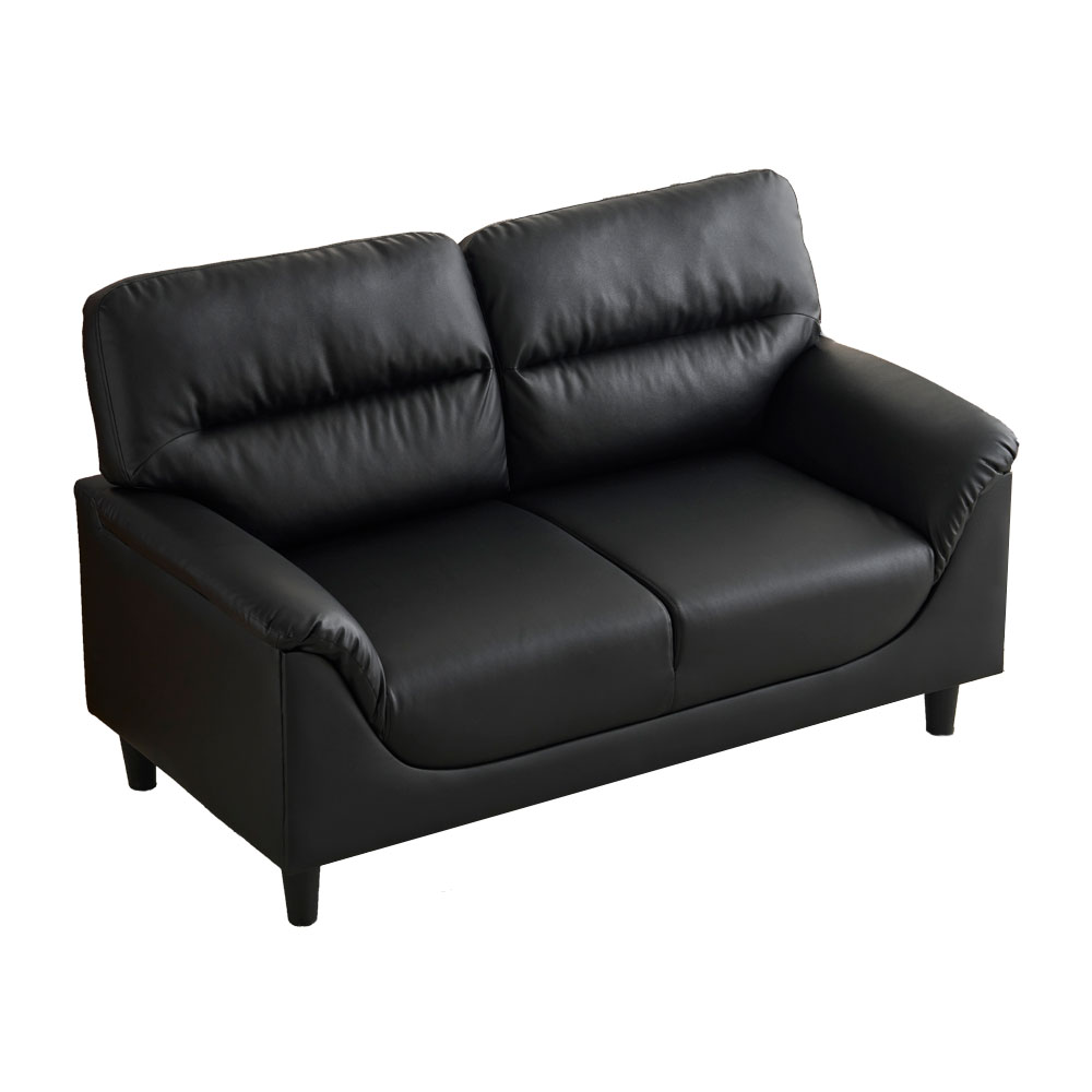 ソファ 二人掛け カウチ PUレザー モダン シンプル ソファー2P おしゃれ 座面肘掛け一体型 圧力分散 耐荷重