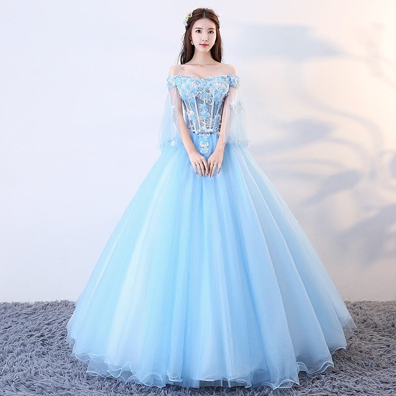 ロングドレス 演奏会 安い カラードレス 花嫁 結婚式 イブニングドレス 二次会 フォーマル 発表会 パーティードレス コンサート ブルー