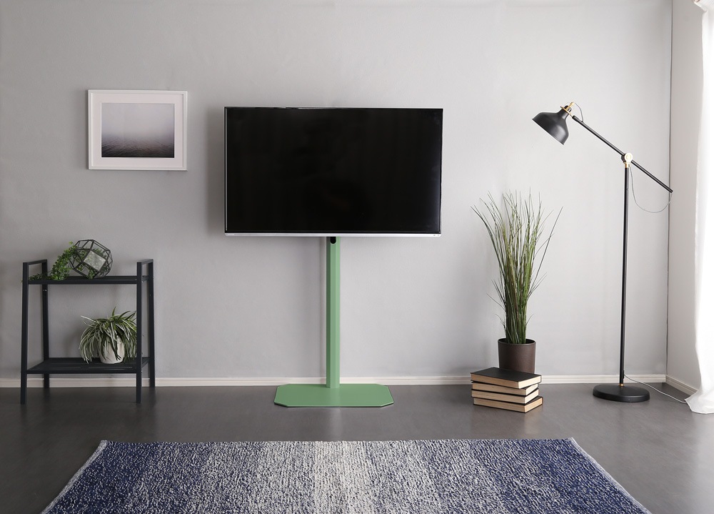 テレビ台 テレビスタンド ハイタイプ コーナー 壁寄せ 壁寄せテレビスタンド 壁寄せテレビ用脚 ハイタイプ 32-65インチ対応 首振り 高さ調節