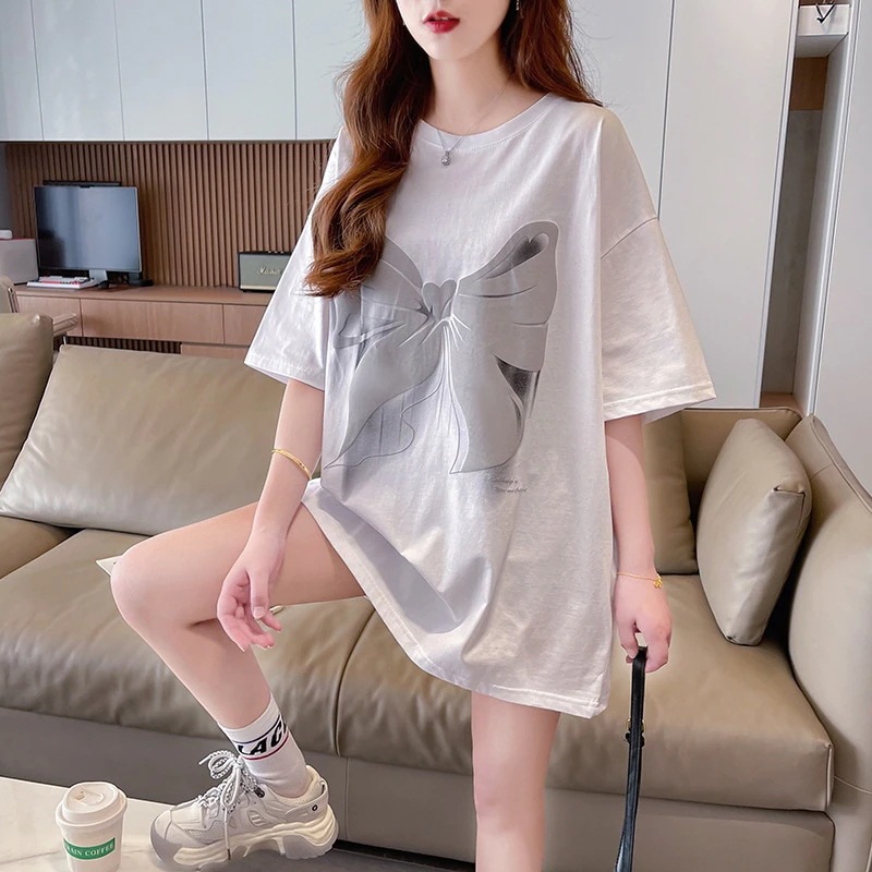 人气新作Tシャツカットソー 夏服半袖 Tシャツ UVカット 韓国ファッション Tシャツ tシャツ 半袖 レディース 丸ネック着痩せ かわいい 体型カバー 半袖/トップス/ tシャツ 紫外線対策 4