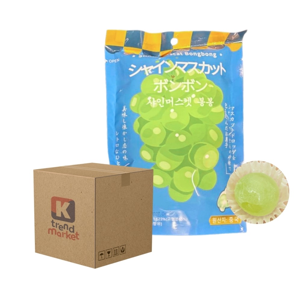 【再入荷】シャインマスカット風味 ボンボングミ 62g×60個入／韓国お菓子／イベント・店舗向け