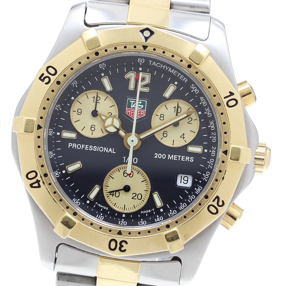 タグホイヤー TAG HEUER CK1120 プロフェッショナル200M クロノグラフ クォーツ メンズ _904395【中古】