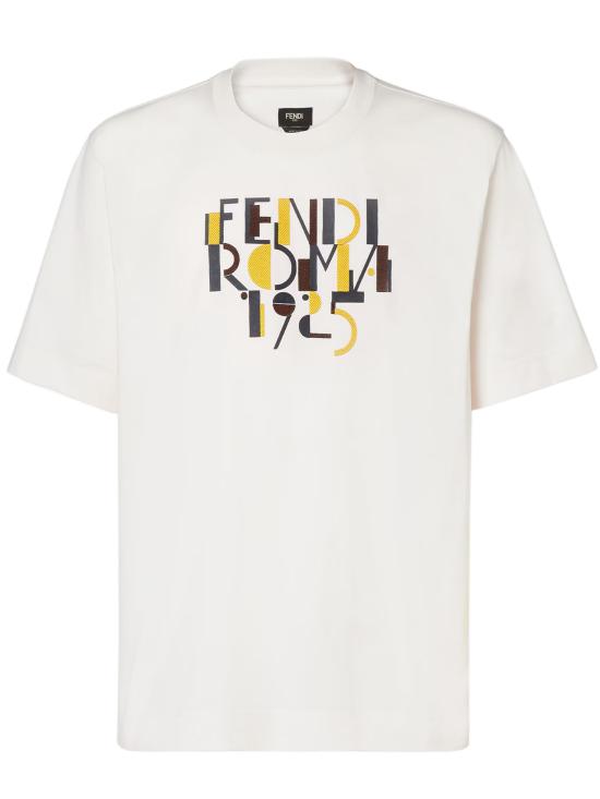FENDI Men T-Shirts FY0936AVOH F1J7C White