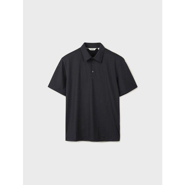 [ヘンダムド] 男性) 組織ボタン半袖Tシャツ ABG2TT1103BK_HDD
