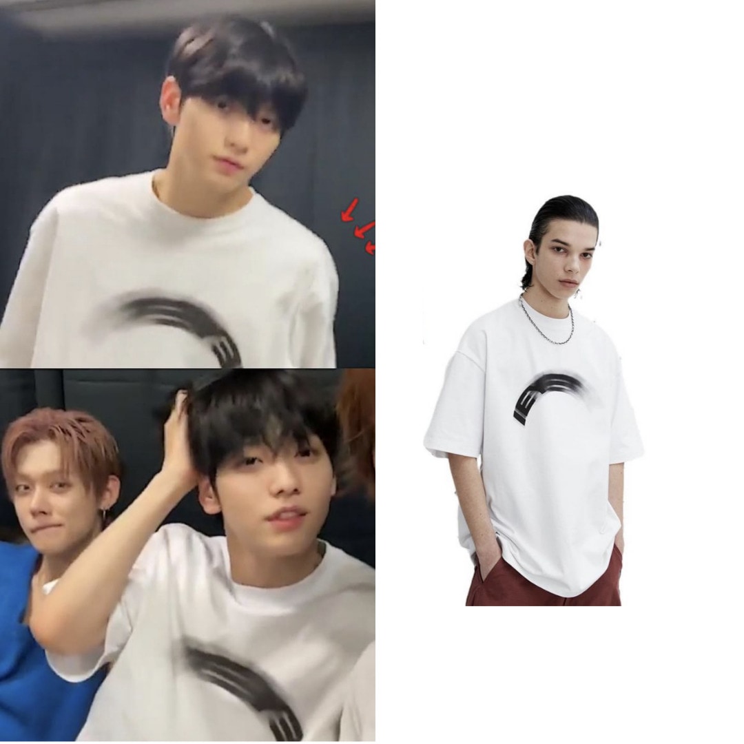 【TXT スビンSoobin着用】 【IEY】MOTION SHORT SLEEVE T-SHIRTオーバーサイズ半袖Tシャツ