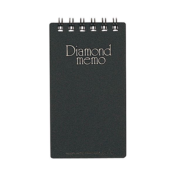 (まとめ) ミドリ ダイヤメモ［S］ 黒19001-011 1冊 (×100セット)