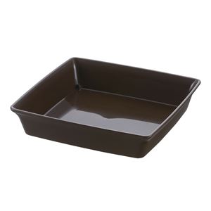 (60個セット) 鉢皿/受け皿 (10号 正方形 ダークブラウン) 約幅21.5cm 日本製 リッチェル フォーレ スクエアプレート