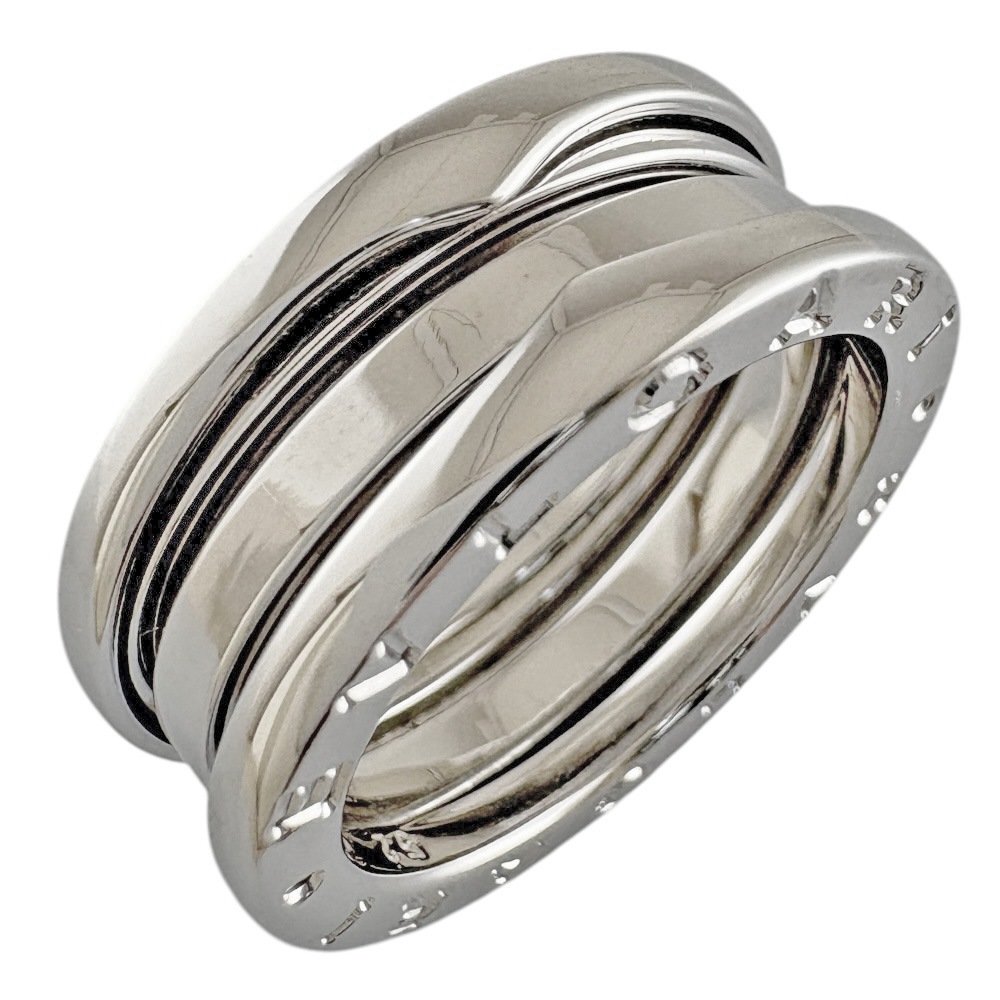 ブルガリ B-zero.1 3バンド リング 指輪 11.5号 18金 K18ホワイトゴールド BVLGARI 中古 美品