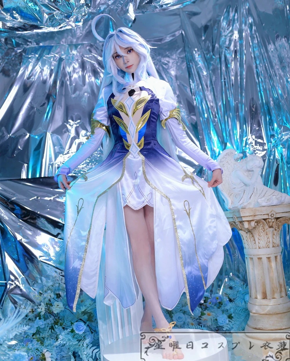 在庫品 原神 げんしん Genshin Furina フリーナと会話する 罪人の円舞曲 フリーナ コスプレ衣装 コスチューム ハロウィン 変装 仮装期間限定30％