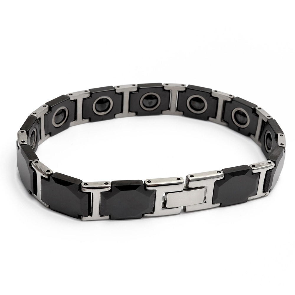 セラミック 磁気ブレスレット [b392-silver]